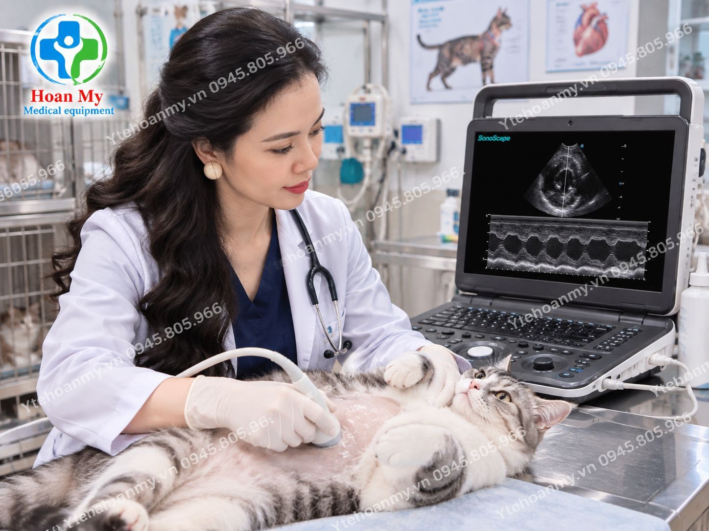 Máy siêu âm thú y Sonoscape E3v chính hãng